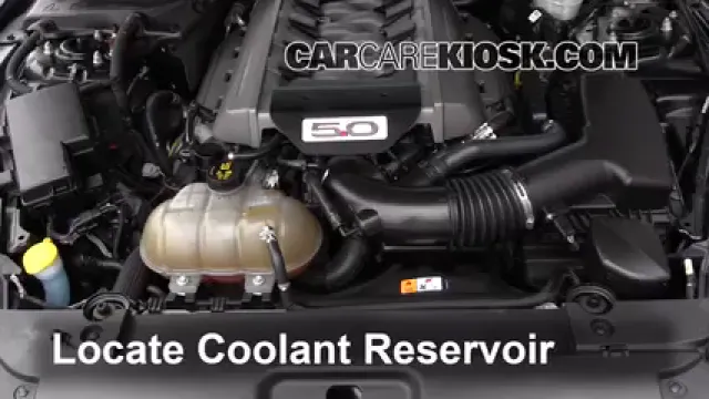 2017 Ford Mustang GT 5.0L V8 Antigel (Liquide de Refroidissement) Vérifiez le niveau d'antigel